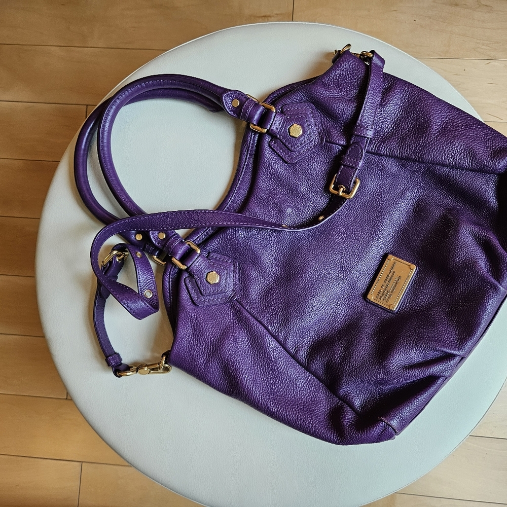 Marc Jacobs Purple Leather Women's Shoulder Bag